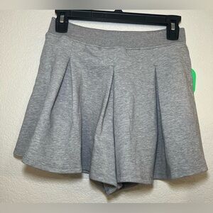 NWT BCG Girls Lifestyle Double Knit Skort Sharkskin Heather Gray Large 12/14